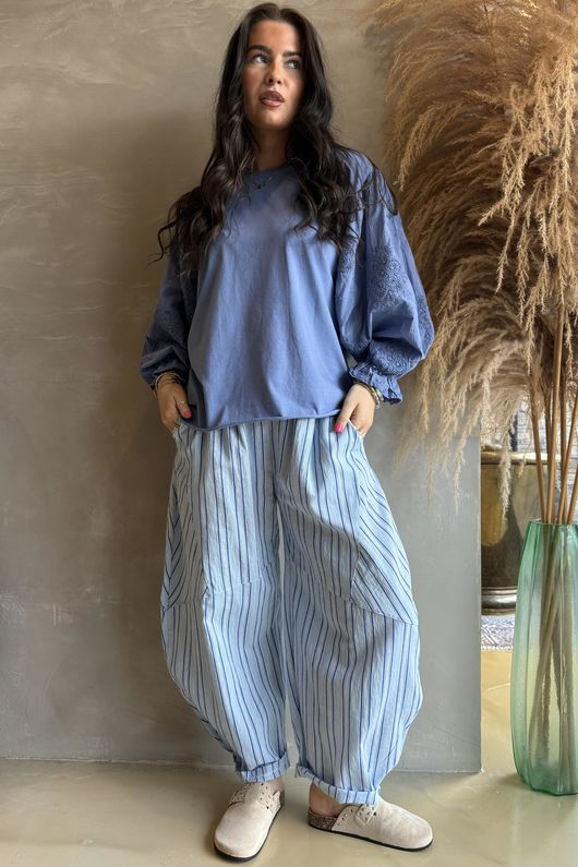 Atik Batwing Top Denim - 